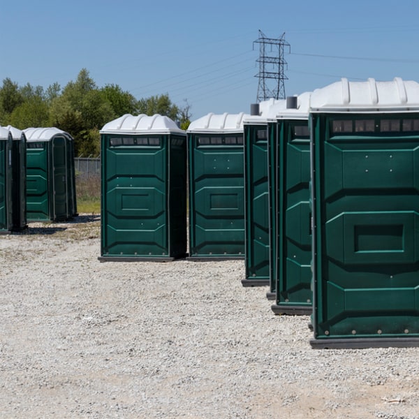 are there any restrictions on where the event porta potties can be placed at the event